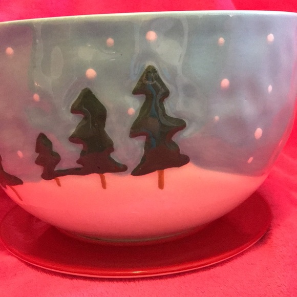 Oversized holiday Christmas Ceramic Candy Cup/Bowl - Picture 3 of 10